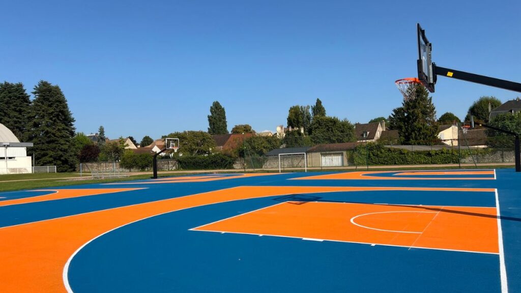 De nouveaux terrains de basket au complexe sportif Michel Bon