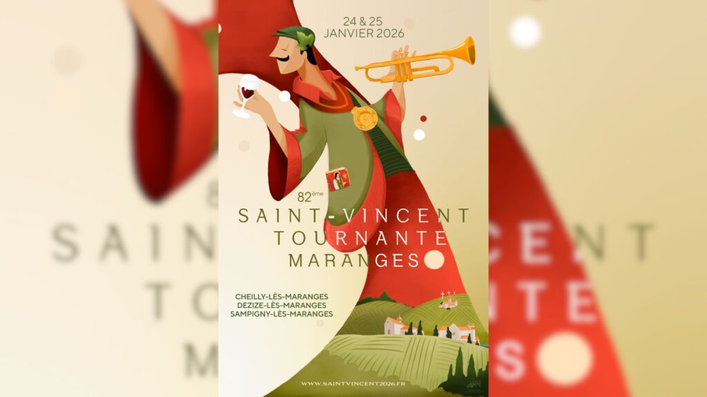 Saint-Vincent Tournante. Les Maranges, Tastevin, vin rouge... Découvrez l'affiche de l'édition 2026