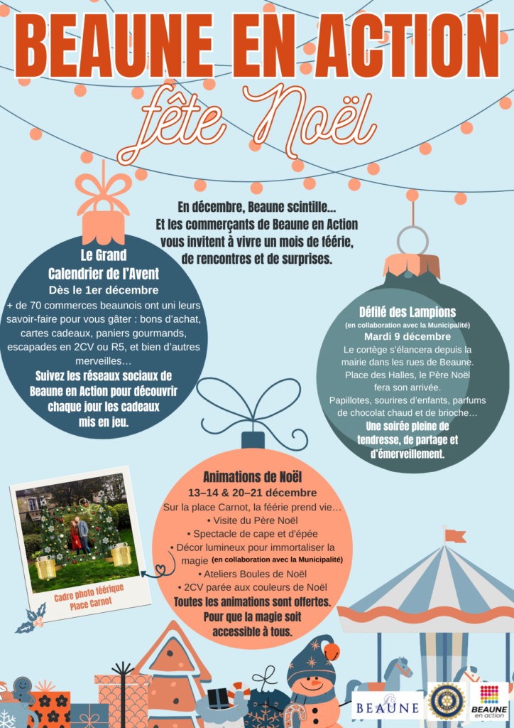 Beaune en Action continue d'illuminer la ville pour les fêtes